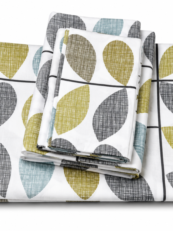 Retro Leaf Bedcover Set