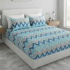 Chevron Elegance Pure Cotton Bedsheet Set