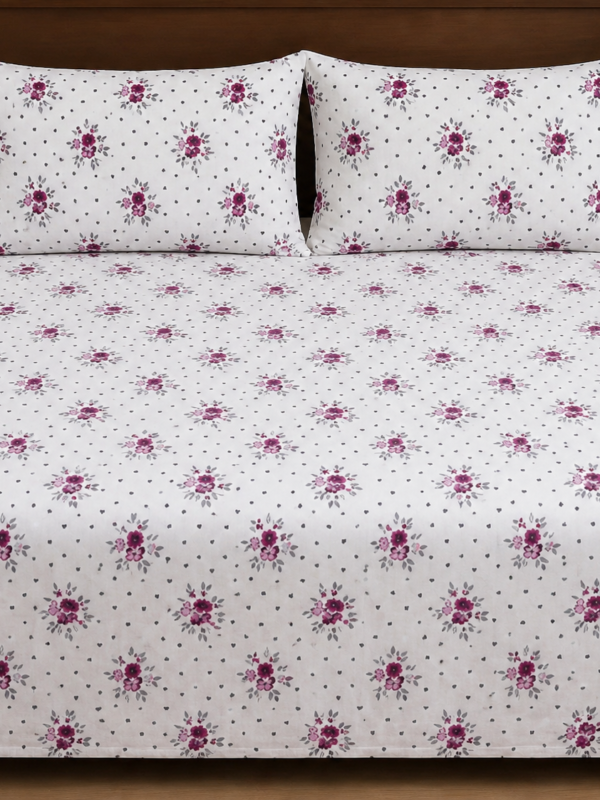 Soft Floral Bedsheet Set