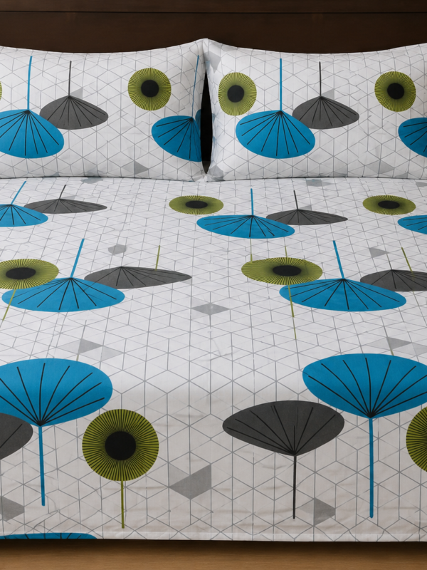 Umbrella Pattern Bedsheet Set