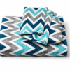 Chevron Elegance Pure Cotton Bedsheet Set