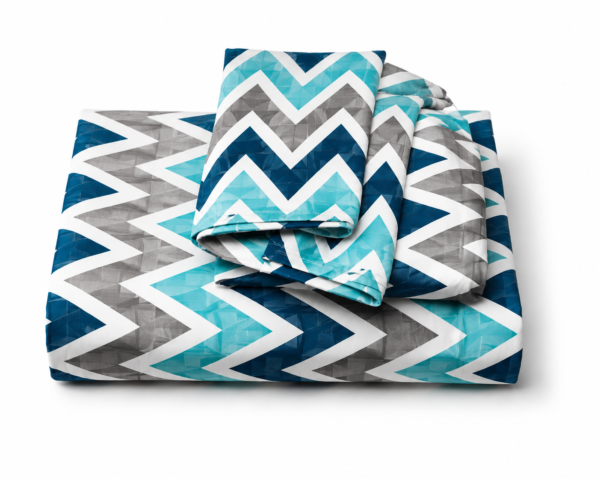 Chevron Elegance Pure Cotton Bedsheet Set
