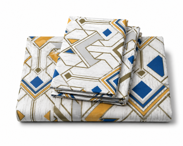 Mustard Blue Bedcover Set