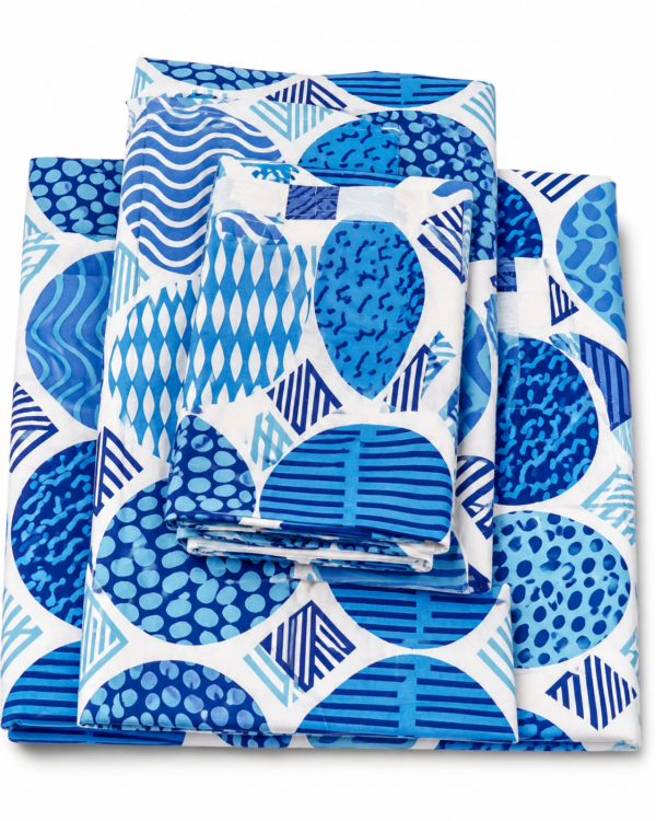 Blue Circle Bedcover Set