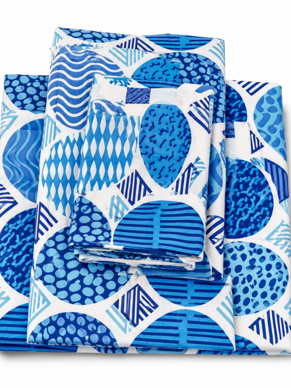 Blue Circle Bedcover Set