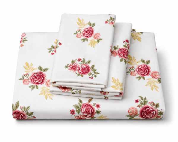 Rose Floral Bedcover Set