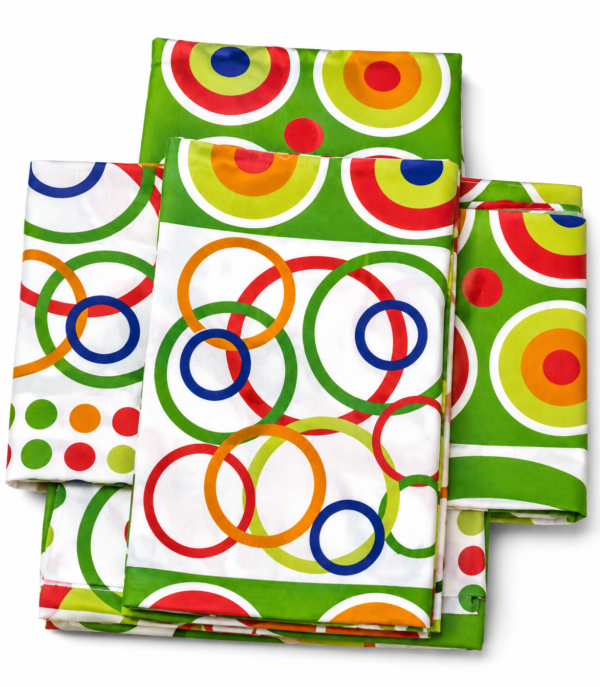 Vibrant Geometric Target Pattern Bedcover