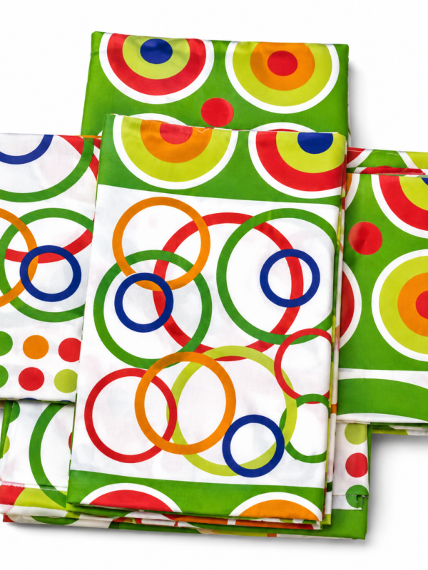 Vibrant Geometric Target Pattern Bedcover