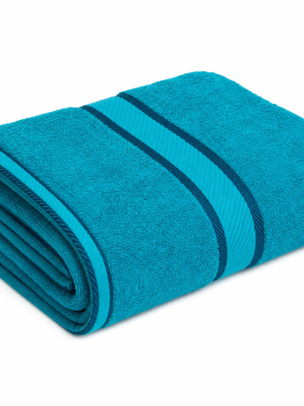 Turquoise Striped Towel